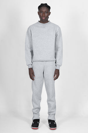 basic sweater - grey melange
