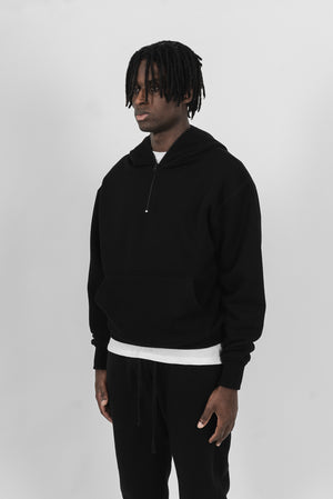 balaclava hoodie, black