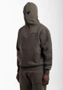LIMITED logo balaclava hoodie, olive